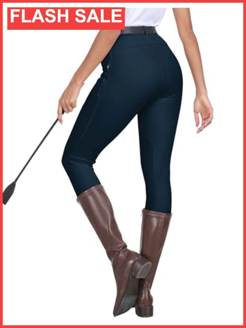 Women's Horse Riding Pants Full Seat Silicone Grip Equestrian Breeches Zip
